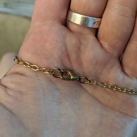 Geometric Gold Necklace - Picture 3 of 3